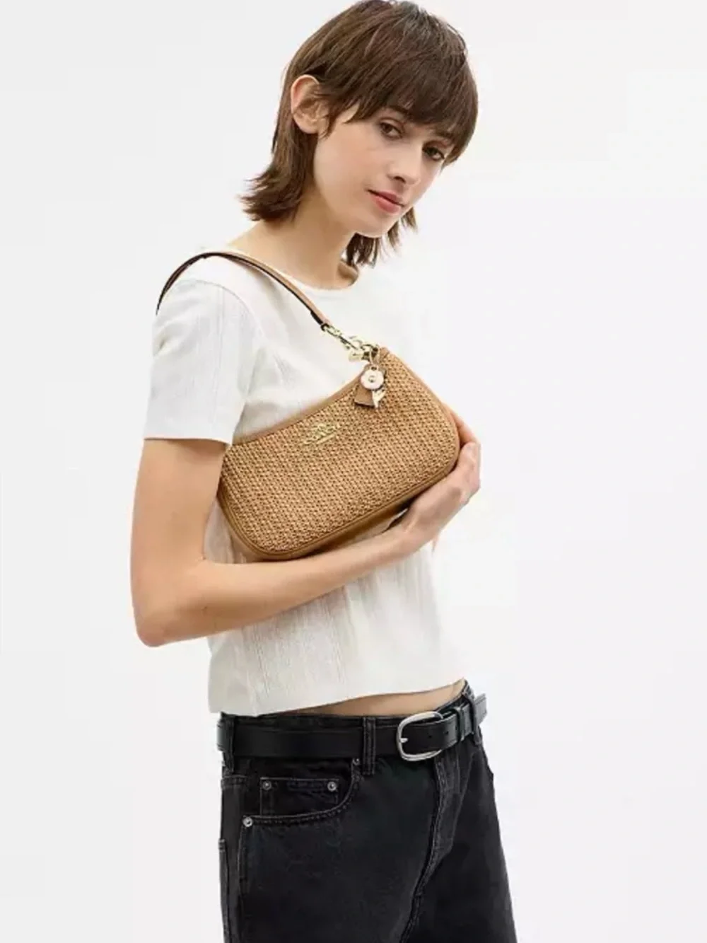 COACH TERI SHOULDER BAG WITH CHARM - Picture 2 of 7